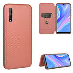 Struttura in fibra di carbonio Flip orizzontale magnetico Custodia in pelle TPU + PC + PU con slot per schede, For Huawei P40, For Huawei Y6p, For Huawei Y8p / Enjoy 10S, For Huawei Honor 9X Lite