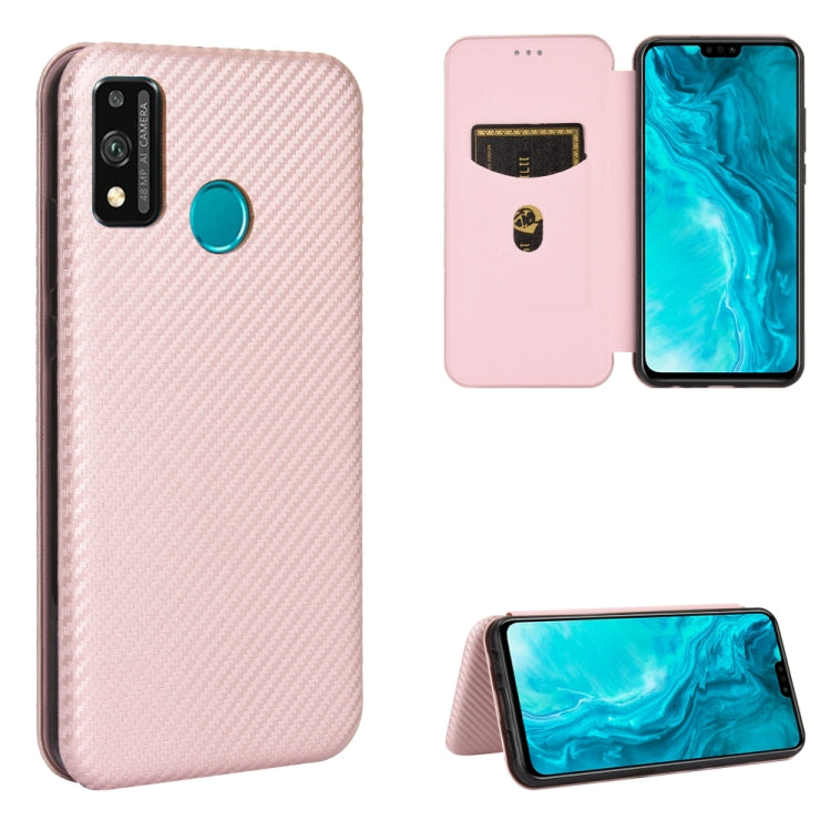 Struttura in fibra di carbonio Flip orizzontale magnetico Custodia in pelle TPU + PC + PU con slot per schede, For Huawei P40, For Huawei Y6p, For Huawei Y8p / Enjoy 10S, For Huawei Honor 9X Lite