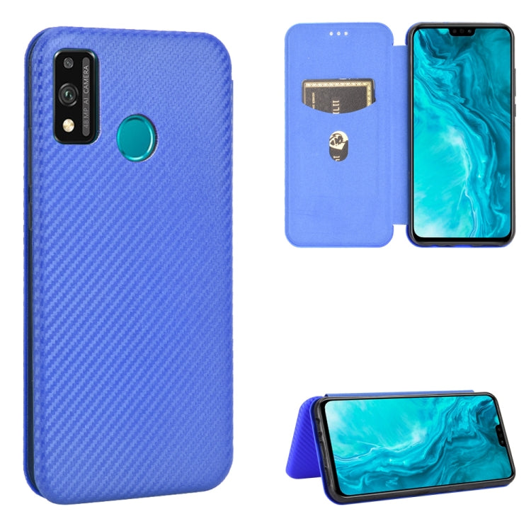 Struttura in fibra di carbonio Flip orizzontale magnetico Custodia in pelle TPU + PC + PU con slot per schede, For Huawei P40, For Huawei Y6p, For Huawei Y8p / Enjoy 10S, For Huawei Honor 9X Lite