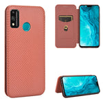 Struttura in fibra di carbonio Flip orizzontale magnetico Custodia in pelle TPU + PC + PU con slot per schede, For Huawei P40, For Huawei Y6p, For Huawei Y8p / Enjoy 10S, For Huawei Honor 9X Lite