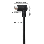 Cavo adattatore audio TV curvo mini DIN 8 pin Cavo TV Box S-Video, 0.5m, 1.8m, 3m