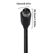 Cavo adattatore audio TV mini DIN 8 pin da 90 gradi Cavo TV Box S-Video, 0.5m, 1.8m, 3m