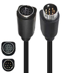 Cavo adattatore audio TV mini DIN 8 pin da 90 gradi Cavo TV Box S-Video, 0.5m, 1.8m, 3m