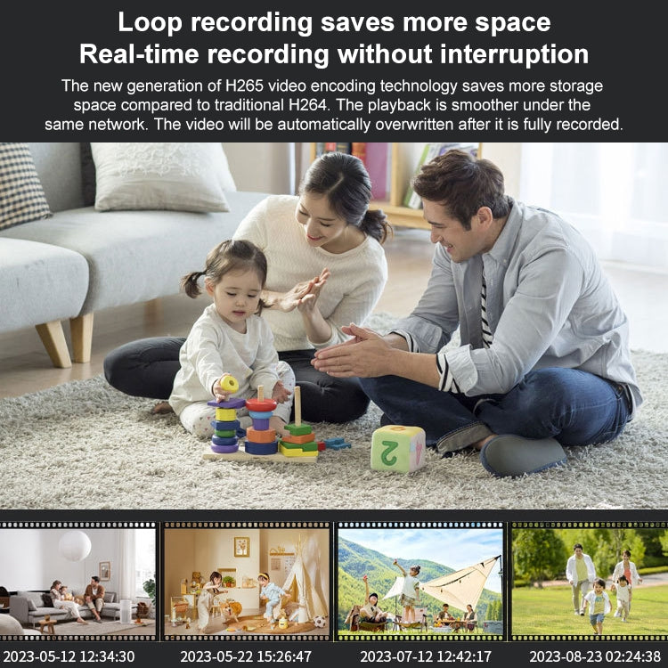 Telecamera di sorveglianza wireless HD con visione notturna