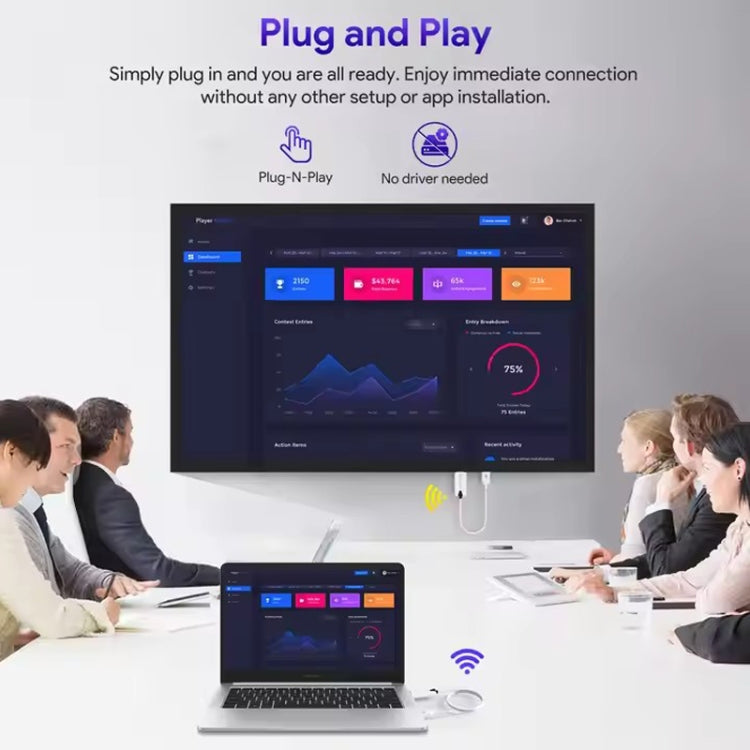 Dispositivo di visualizzazione HDMI wireless EDUP 1080P
