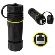 Accoppiatore Ethernet in rame puro schermato RJ45 Cat7 a porta singola, connettore LAN impermeabile, RJ45 Waterproof Coupler  With Protective Cover