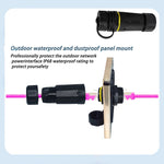 Accoppiatore Ethernet in rame puro schermato RJ45 Cat7 a porta singola, connettore LAN impermeabile, RJ45 Waterproof Coupler  With Protective Cover
