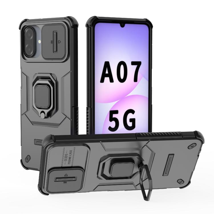 Custodia antiurto per telefono scorrevole Camshield TPU + PC con supporto, For Galaxy A07 4G, For Samsung Galaxy A17 5G, For Samsung Galaxy A56 5G, For Samsung Galaxy A26 5G