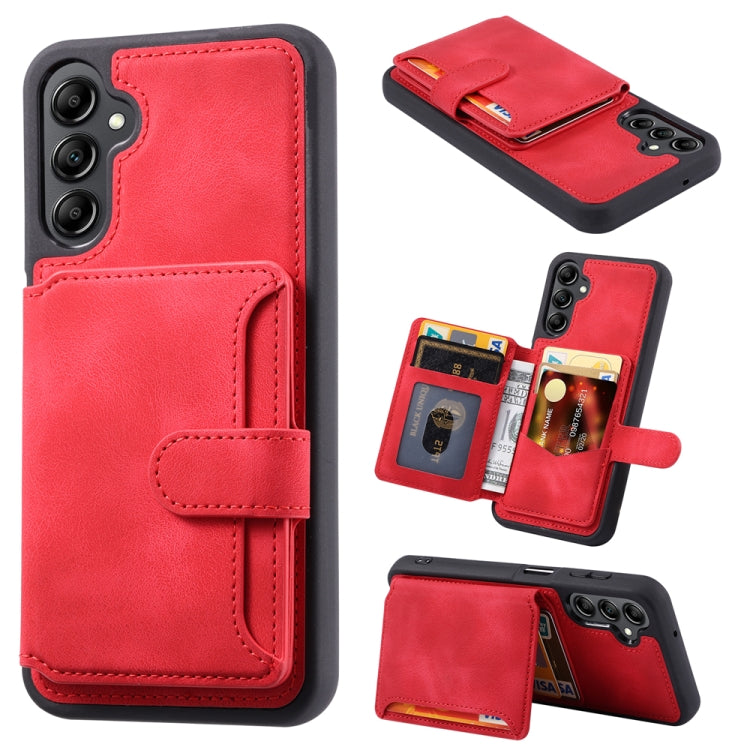 Custodia per telefono con porta carte in PU antifurto RFID Skin Feel Dream, For Samsung Galaxy S26+ 5G, For Samsung Galaxy S26 Ultra 5G, For Samsung Galaxy S26 5G, For Samsung Galaxy S25 5G, For Samsung Galaxy S25+ 5G, For Samsung Galaxy S25 Ultra 5G