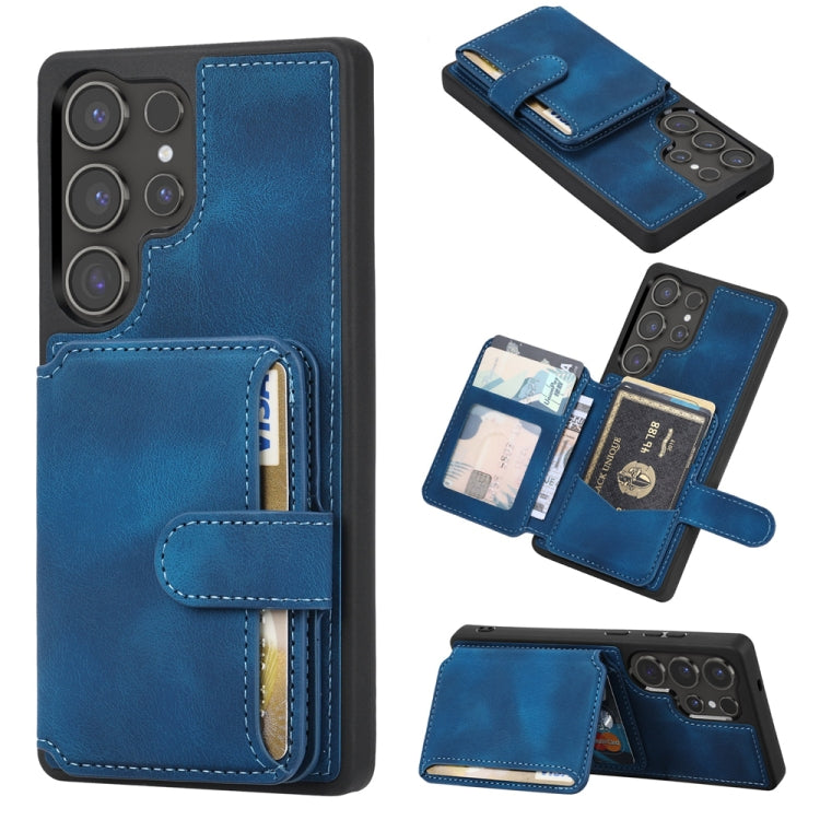 Custodia per telefono con porta carte in PU antifurto RFID Skin Feel Dream, For Samsung Galaxy S26+ 5G, For Samsung Galaxy S26 Ultra 5G, For Samsung Galaxy S26 5G, For Samsung Galaxy S25 5G, For Samsung Galaxy S25+ 5G, For Samsung Galaxy S25 Ultra 5G