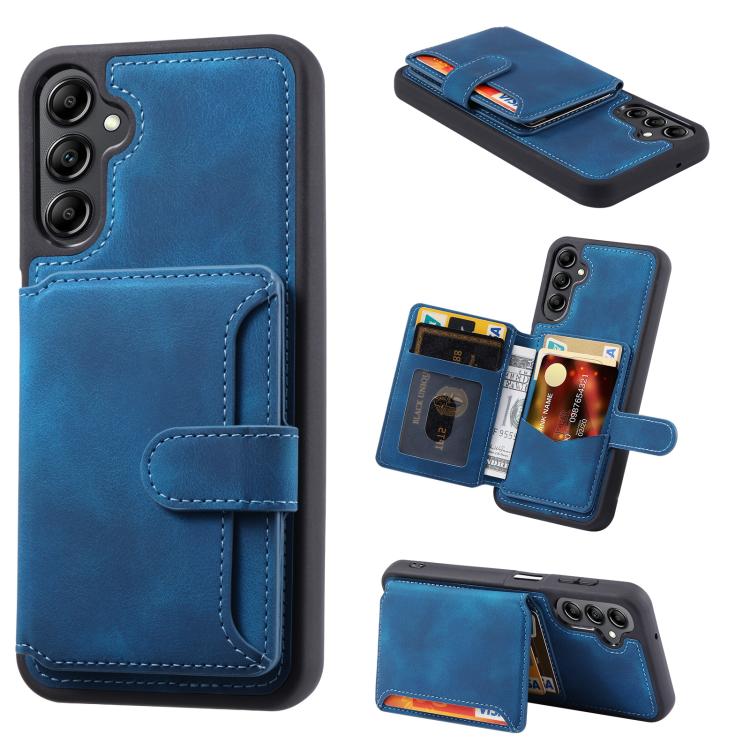 Custodia per telefono con porta carte in PU antifurto RFID Skin Feel Dream, For Samsung Galaxy S26+ 5G, For Samsung Galaxy S26 Ultra 5G, For Samsung Galaxy S26 5G, For Samsung Galaxy S25 5G, For Samsung Galaxy S25+ 5G, For Samsung Galaxy S25 Ultra 5G
