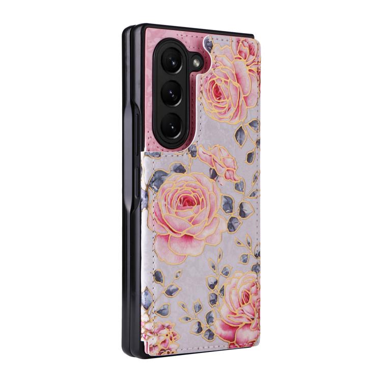 Custodia antifurto RFID con doppia fibbia stampata per telefono, For Galaxy Z Fold5, For Galaxy Z Flip5