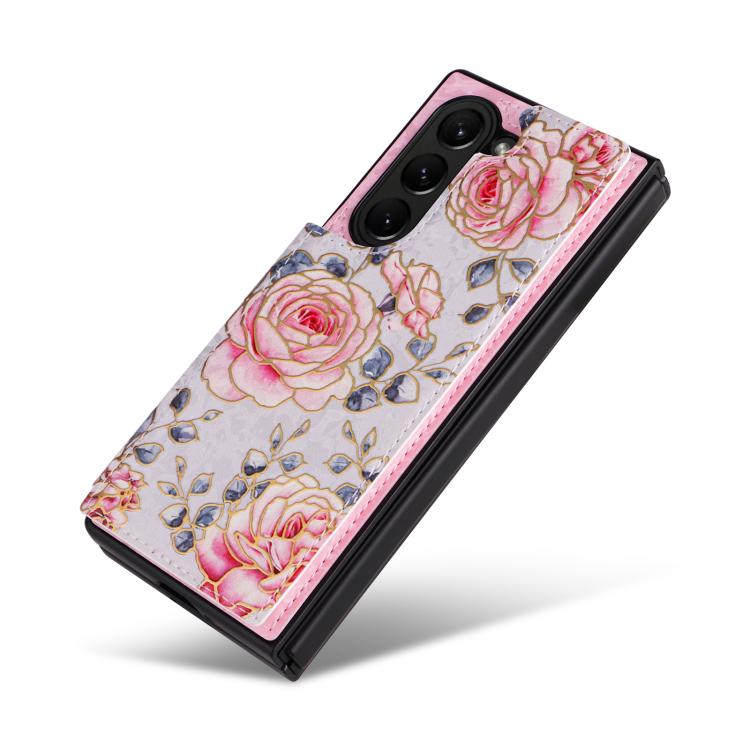 Custodia antifurto RFID con doppia fibbia stampata per telefono, For Galaxy Z Fold5, For Galaxy Z Flip5