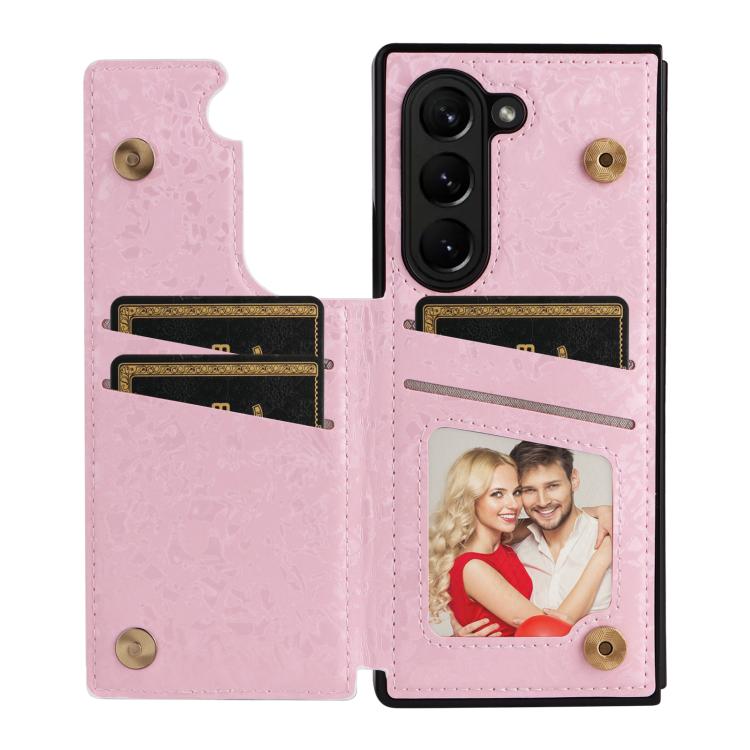 Custodia antifurto RFID con doppia fibbia stampata per telefono, For Galaxy Z Fold5, For Galaxy Z Flip5