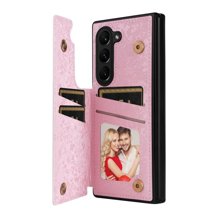 Custodia antifurto RFID con doppia fibbia stampata per telefono, For Galaxy Z Fold5, For Galaxy Z Flip5
