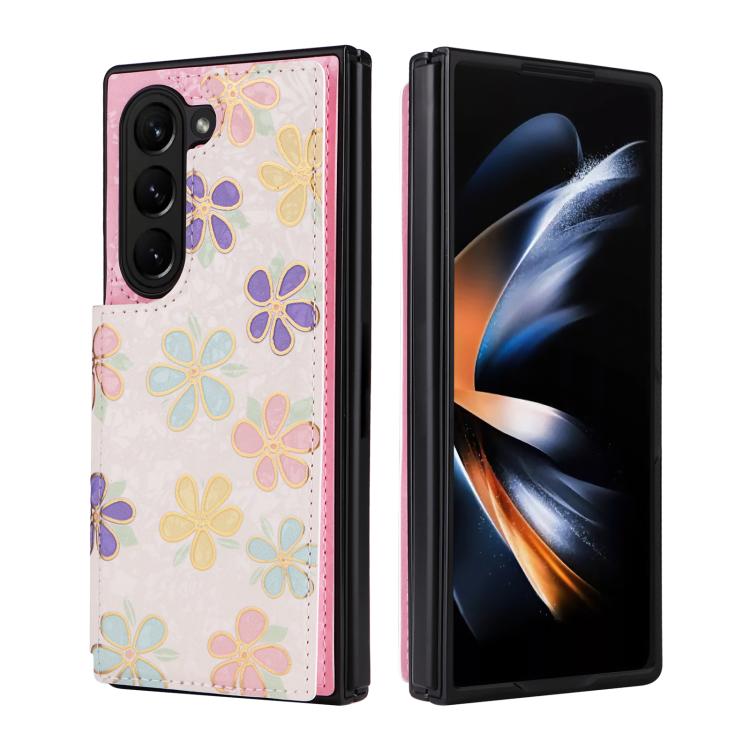 Custodia antifurto RFID con doppia fibbia stampata per telefono, For Galaxy Z Fold5, For Galaxy Z Flip5