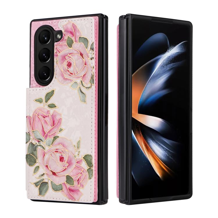 Custodia antifurto RFID con doppia fibbia stampata per telefono, For Galaxy Z Fold5, For Galaxy Z Flip5