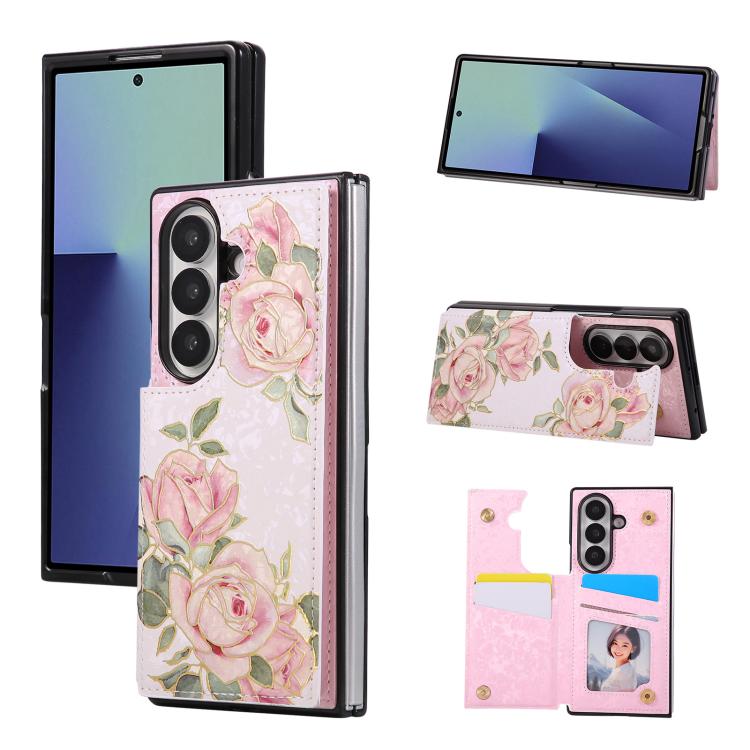 Custodia antifurto RFID con doppia fibbia stampata per telefono, For Galaxy Z Fold8 Ultra 5G, For Galaxy Z Flip8 5G, For Galaxy Z Flip6 / Flip7 FE, For Galaxy Z Fold7 5G, For Galaxy Z Flip7 5G, For Galaxy Z Fold6