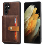 Custodia per telefono in TPU ibrido PU con slot per carte in pelle di vitello, For Samsung Galaxy S26+ 5G, For Samsung Galaxy S26 Ultra 5G, For Samsung Galaxy S26 5G, For Samsung Galaxy S25 5G, For Samsung Galaxy S25+ 5G, For Samsung Galaxy S25 Ultra 5G