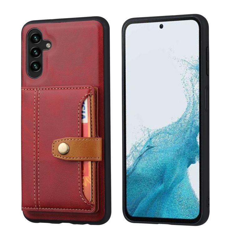 Custodia per telefono in TPU ibrido PU con slot per carte in pelle di vitello, For Samsung Galaxy S26+ 5G, For Samsung Galaxy S26 Ultra 5G, For Samsung Galaxy S26 5G, For Samsung Galaxy S25 5G, For Samsung Galaxy S25+ 5G, For Samsung Galaxy S25 Ultra 5G