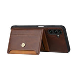 Custodia per telefono in TPU ibrido PU con slot per carte in pelle di vitello, For Samsung Galaxy S26+ 5G, For Samsung Galaxy S26 Ultra 5G, For Samsung Galaxy S26 5G, For Samsung Galaxy S25 5G, For Samsung Galaxy S25+ 5G, For Samsung Galaxy S25 Ultra 5G