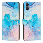Custodia per telefono in pelle con motivo in marmo dipinto, For Samsung Galaxy A06, For Samsung Galaxy A15 4G / A15 5G, For Samsung Galaxy A55 5G, For Samsung Galaxy A35 5G