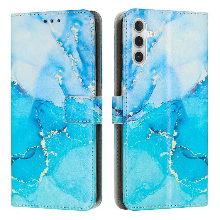Custodia per telefono in pelle con motivo in marmo dipinto, For Samsung Galaxy A06, For Samsung Galaxy A15 4G / A15 5G, For Samsung Galaxy A55 5G, For Samsung Galaxy A35 5G