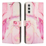 Custodia per telefono in pelle con motivo in marmo dipinto, For Samsung Galaxy A06, For Samsung Galaxy A15 4G / A15 5G, For Samsung Galaxy A55 5G, For Samsung Galaxy A35 5G