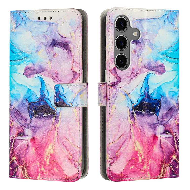 Custodia per telefono in pelle con motivo in marmo dipinto, For Samsung Galaxy A57 5G, For Galaxy A27 5G, For Samsung Galaxy A36 / A56, For Samsung Galaxy A16 4G / A16 5G / A26