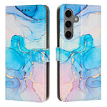 Custodia per telefono in pelle con motivo in marmo dipinto, For Samsung Galaxy S25 5G, For Samsung Galaxy S25+ 5G, For Samsung Galaxy S25 Ultra 5G, For Samsung Galaxy S24 FE 5G
