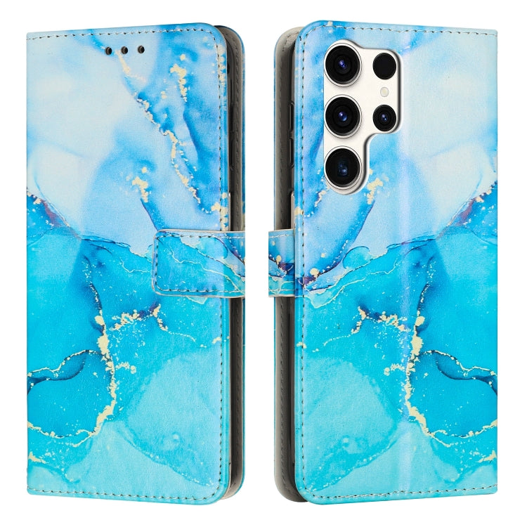 Custodia per telefono in pelle con motivo in marmo dipinto, For Samsung Galaxy S24 Ultra 5G, For Samsung Galaxy S24+ 5G, For Samsung Galaxy S24 5G