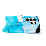 Custodia per telefono in pelle con motivo in marmo dipinto, For Samsung Galaxy S24 Ultra 5G, For Samsung Galaxy S24+ 5G, For Samsung Galaxy S24 5G