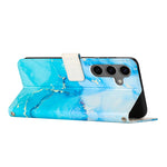 Custodia per telefono in pelle con motivo in marmo dipinto, For Samsung Galaxy S25 5G, For Samsung Galaxy S25+ 5G, For Samsung Galaxy S25 Ultra 5G, For Samsung Galaxy S24 FE 5G