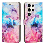 Custodia per telefono in pelle con motivo in marmo dipinto, For Samsung Galaxy S25 5G, For Samsung Galaxy S25+ 5G, For Samsung Galaxy S25 Ultra 5G, For Samsung Galaxy S24 FE 5G