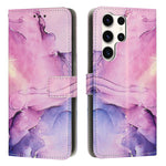 Custodia per telefono in pelle con motivo in marmo dipinto, For Samsung Galaxy S25 5G, For Samsung Galaxy S25+ 5G, For Samsung Galaxy S25 Ultra 5G, For Samsung Galaxy S24 FE 5G