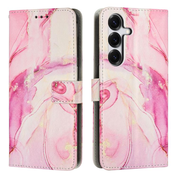 Custodia per telefono in pelle con motivo in marmo dipinto, For Galaxy S26 FE 5G, For Samsung Galaxy S26+ 5G, For Samsung Galaxy S26 Ultra 5G, For Samsung Galaxy S26 5G