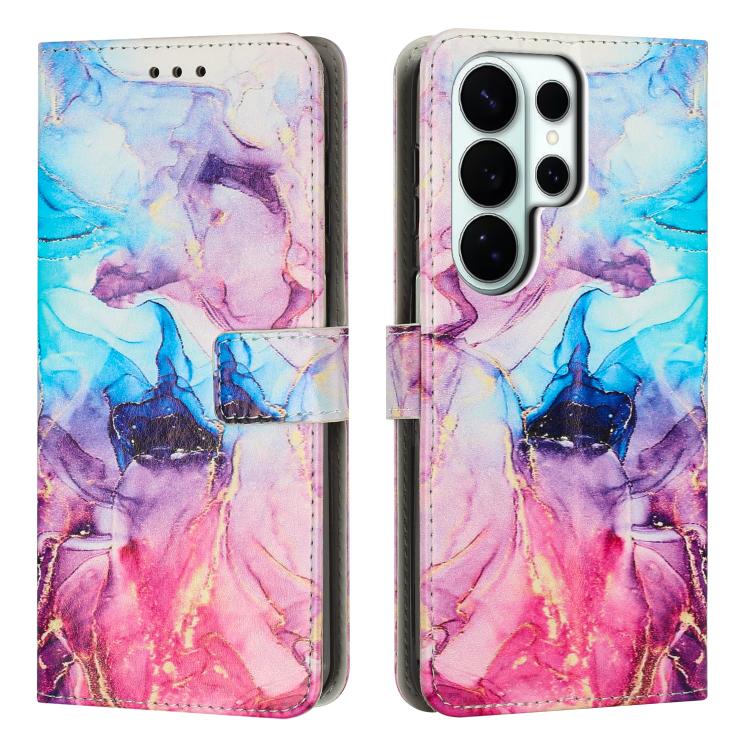 Custodia per telefono in pelle con motivo in marmo dipinto, For Galaxy S26 FE 5G, For Samsung Galaxy S26+ 5G, For Samsung Galaxy S26 Ultra 5G, For Samsung Galaxy S26 5G