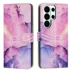 Custodia per telefono in pelle con motivo in marmo dipinto, For Galaxy S26 FE 5G, For Samsung Galaxy S26+ 5G, For Samsung Galaxy S26 Ultra 5G, For Samsung Galaxy S26 5G