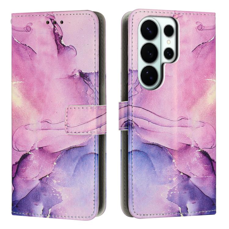 Custodia per telefono in pelle con motivo in marmo dipinto, For Galaxy S26 FE 5G, For Samsung Galaxy S26+ 5G, For Samsung Galaxy S26 Ultra 5G, For Samsung Galaxy S26 5G