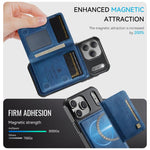 AutSpace A13 MagSafe Magnetic RFID Flip Card Bag Custodia per telefono, For iPhone 17 Pro Max, For iPhone 17 Pro, For iPhone 17, For iPhone Air
