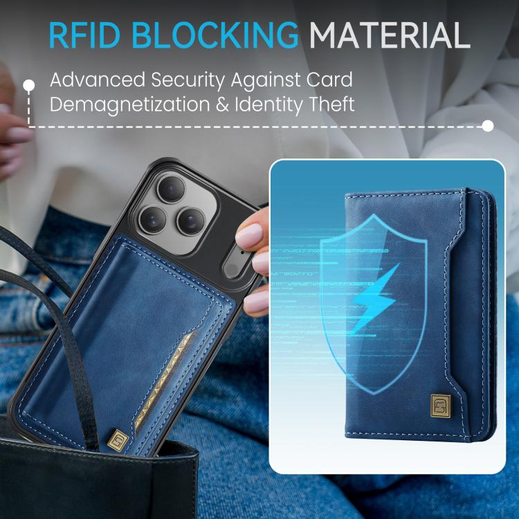 AutSpace A13 MagSafe Magnetic RFID Flip Card Bag Custodia per telefono, For iPhone 17 Pro Max, For iPhone 17 Pro, For iPhone 17, For iPhone Air