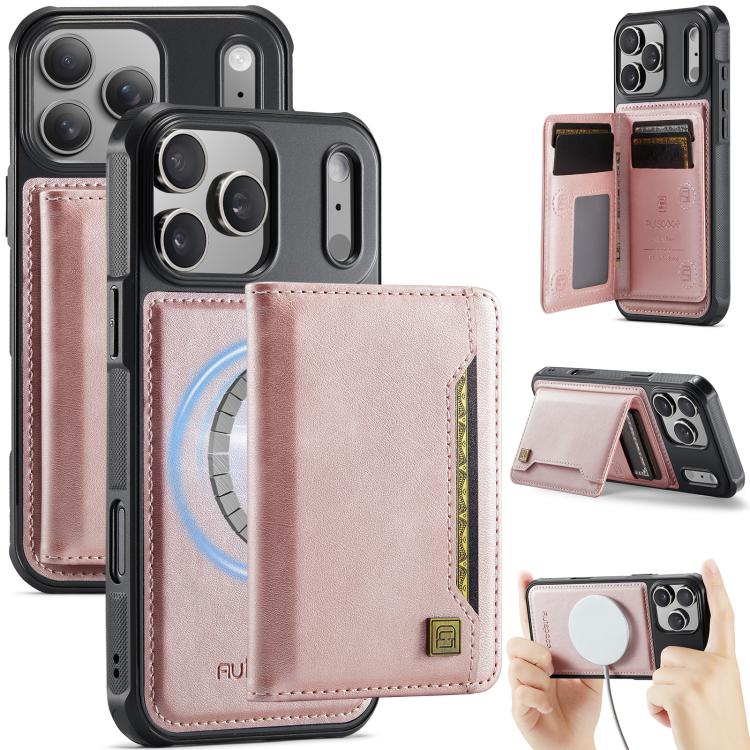AutSpace A13 MagSafe Magnetic RFID Flip Card Bag Custodia per telefono, For iPhone 17 Pro Max, For iPhone 17 Pro, For iPhone 17, For iPhone Air