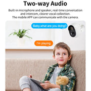 Telecamera di sorveglianza WiFi con visione notturna a infrarossi Ultra-HD per la casa, Without Memory, 32GB, 64GB, 128GB