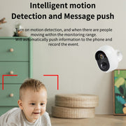 Telecamera di sorveglianza WiFi con visione notturna a infrarossi Ultra-HD per la casa, Without Memory, 32GB, 64GB, 128GB