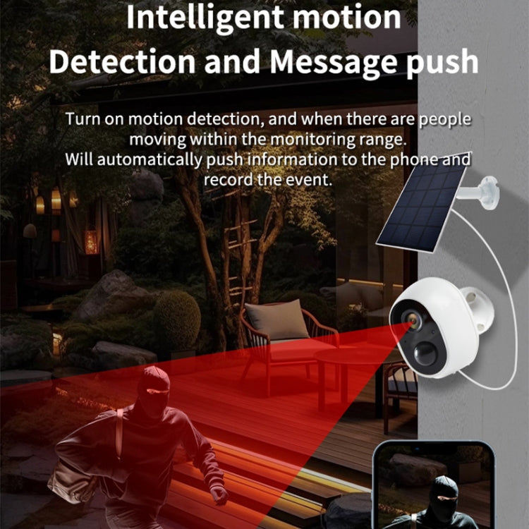 Videocamera di sorveglianza WiFi con pannello solare Ultra-HD