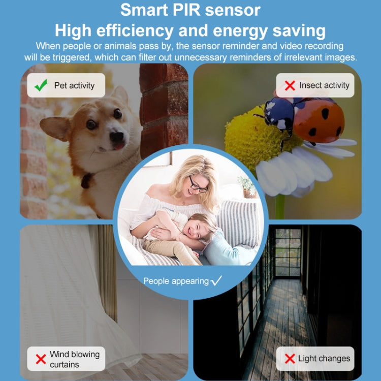 Telecamera di sorveglianza wireless HD 3 MP per esterni con batte