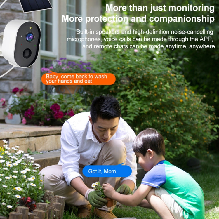 Telecamera sorveglianza wireless WiFi con pannello solare 3 MP