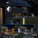 Telecamera sorveglianza wireless WiFi con pannello solare 3 MP