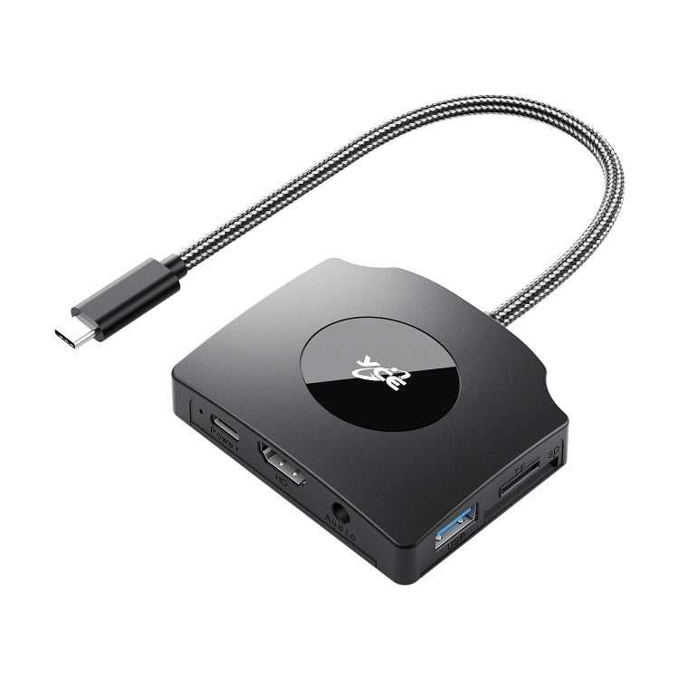 YCE-Z70A Tipo-C a PD 3.0, USB 3.0x2 + SD/TF, 3.5mm e scheda di acquisizione video per docking station HD1.4