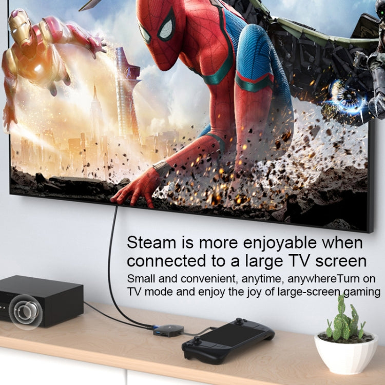 Docking station USB-C con PD 3.0, USB 3.0, SD/TF e audio